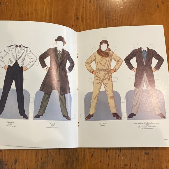 Vintage Clark Gable paper doll book Gone With the Wind Tom Tierney - Picture 8 of 12